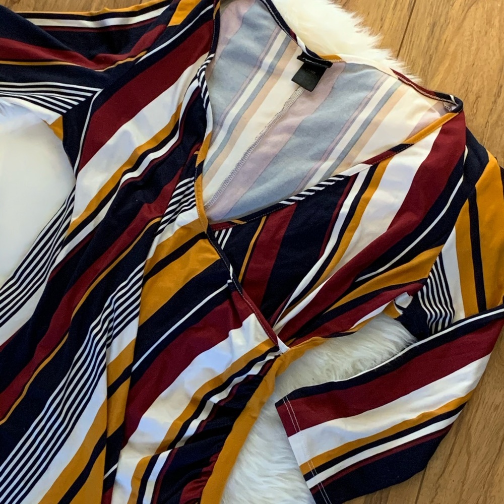 Multi Color Low Cut Dress - Picture 2 of 5